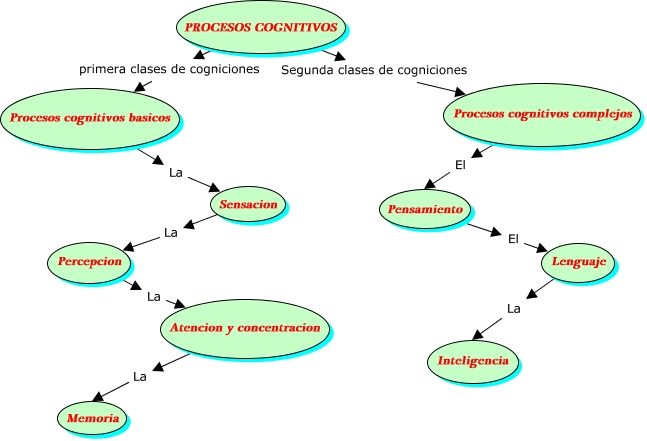 Mapa Procesos Cognitivos Que Es 9295